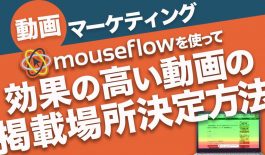 【 動画マーケティング必須ツール 】 mouseflowを使って効果の高い動画の掲載場所決定方法