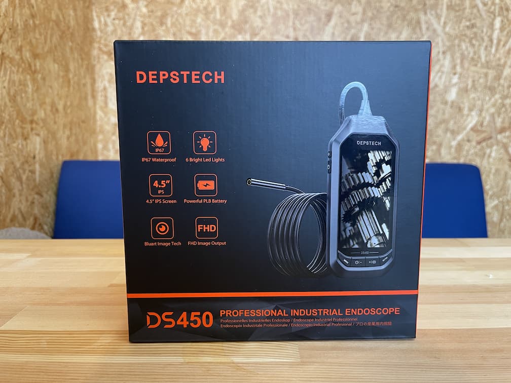 DEPSTECH HDデジタル内視鏡 DS450 パッケージ 表面