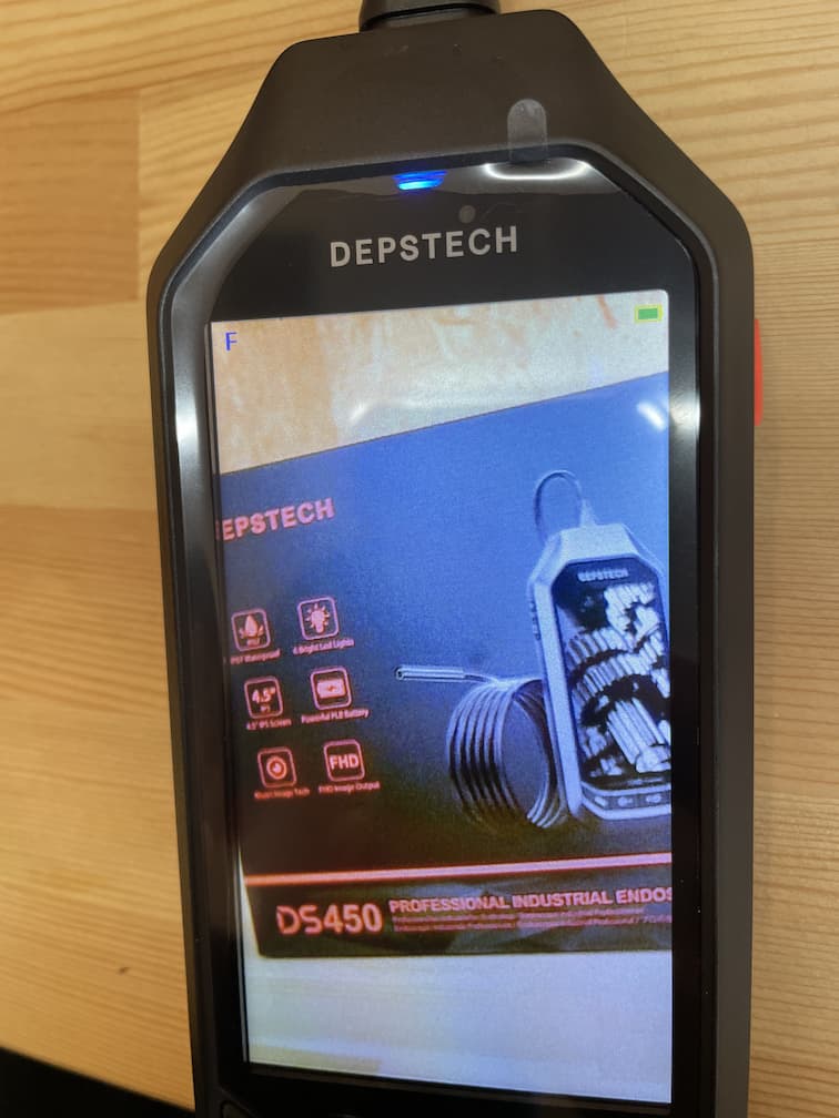 DEPSTECH HDデジタル内視鏡 DS450
撮影時のデバイス画面