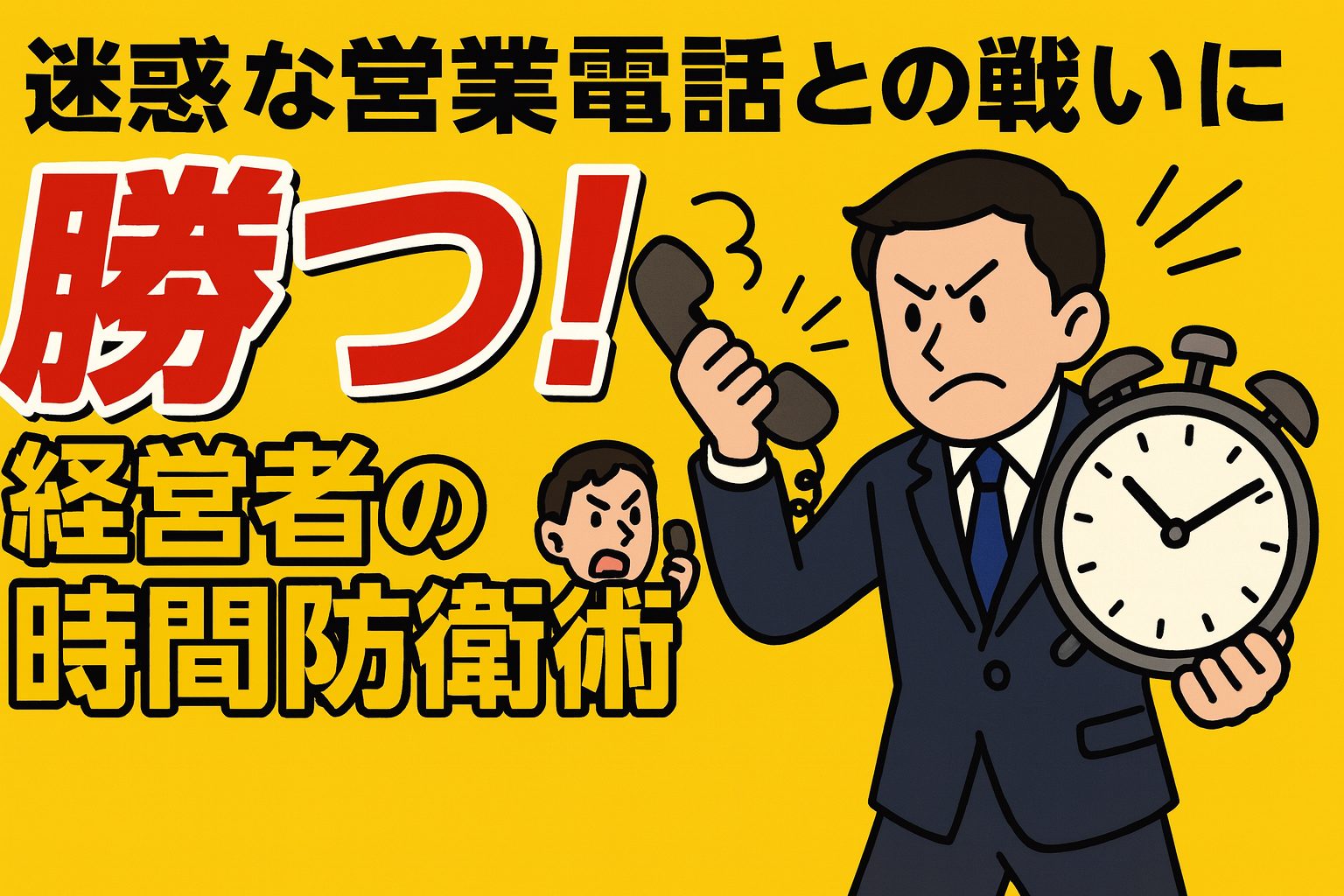 迷惑な営業電話との戦いに勝つ！経営者の時間防衛術