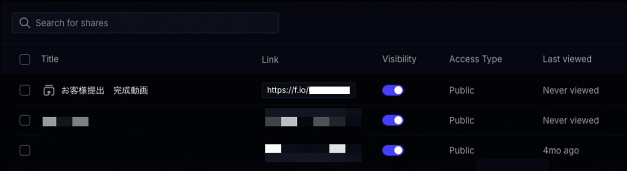 All Share Links