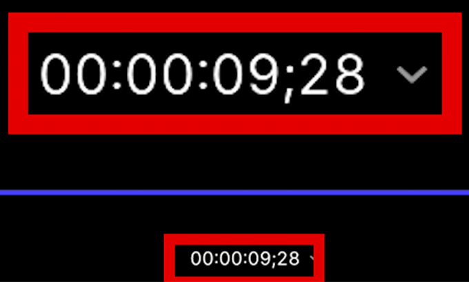 Frame.io タイムフォーマット Timecode