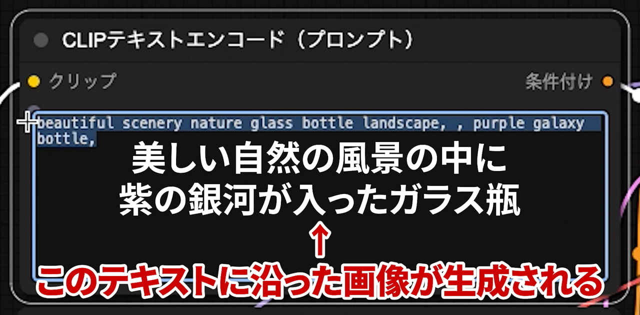 CLIPテキストエンコード（プロンプト）プロンプト内容