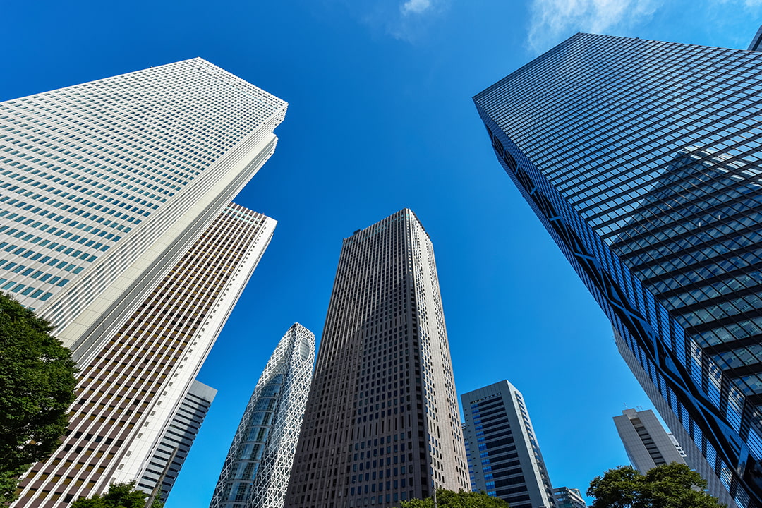 上場企業イメージ ビル群